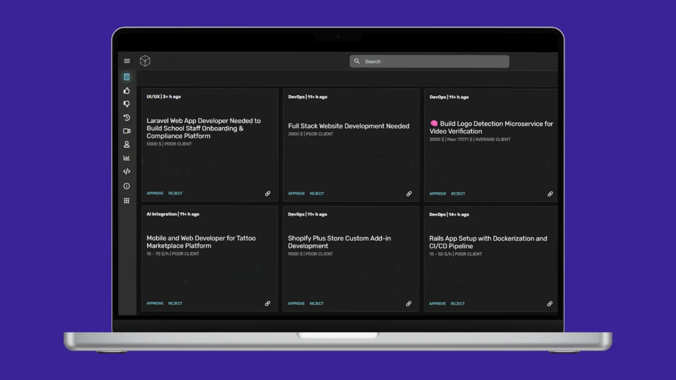 Automation of AI workflow for lead generation project screenshot