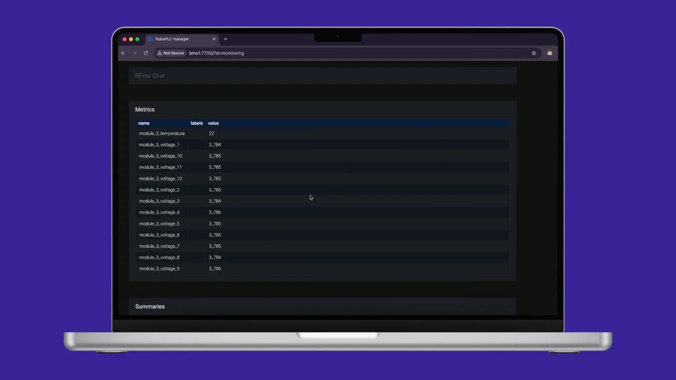 Battery Management System (BMS) project screenshot