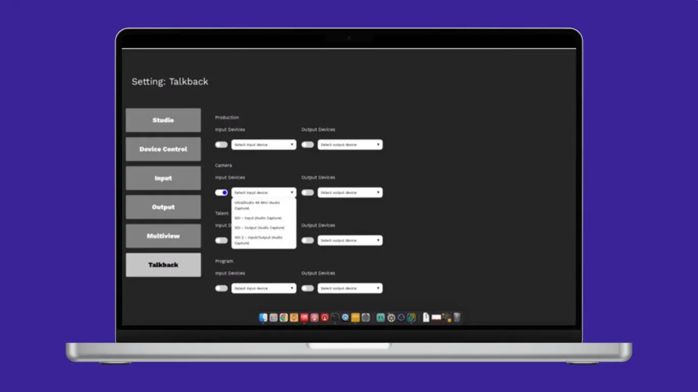 Collaborative video stream control app project screenshot